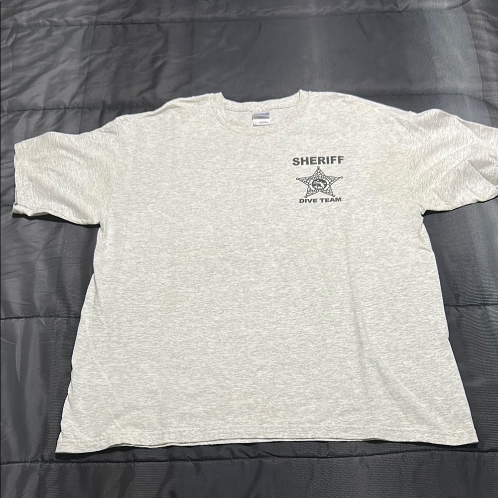 Men’s XL Sheriff Dive Team Gray T-Shirt